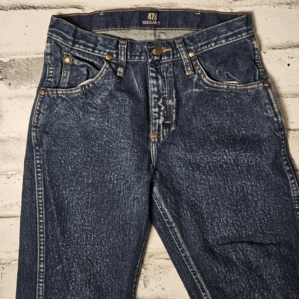Wrangler Men’s APT Regular Fit Blue Jeans Straight Leg 29x32 - Picture 3 of 9